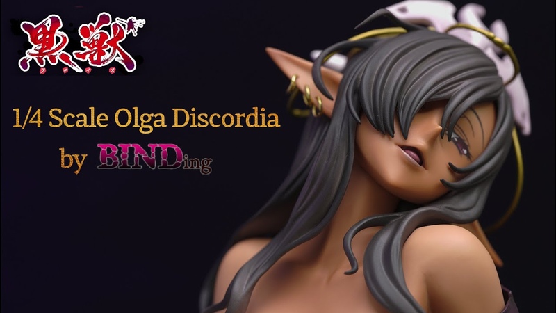 1, 4 Olga Discordia by Binding anime figure review, Kuroinu,