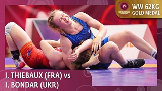 Gold Medal  WW 62Kg  Iris Mathilde THIEBAUX (FRA) vs. Iryna BONDAR (UKR)