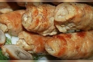 Свиные рулеты с начинкой