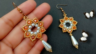 Beaded Earrings Tutorial For Beginners//Beaded Jewelry// Useful & Easy