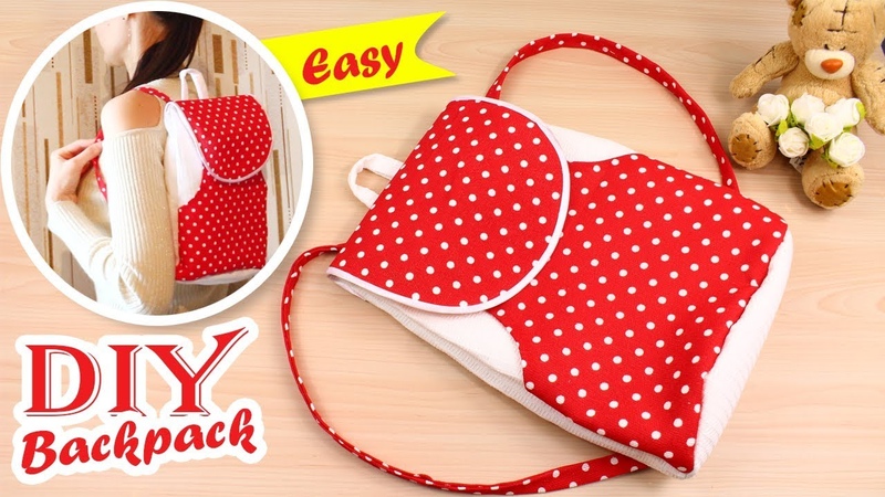 DIY BACKPACK TUTORIAL EASY IDEA Lovely Backpack Step by