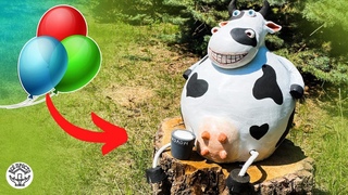 Очень СИМПАТИЧНАЯ ПОДЕЛКА ИЗ ЦЕМЕНТА СВОИМИ РУКАМИ | Cute crafts made of cement with your own hands