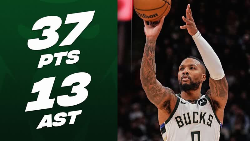 Damian Lillard GOES OFF For HUGE DOUBLE DOUBLE , November 15,