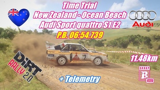 Dirt Rally 2.0 | New Zealand - Ocean Beach | Audi Sport quattro S1 E2 | 2K.