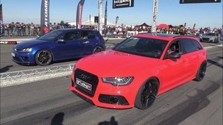 Audi RS6 Avant vs Volkswagen Golf 7 R!