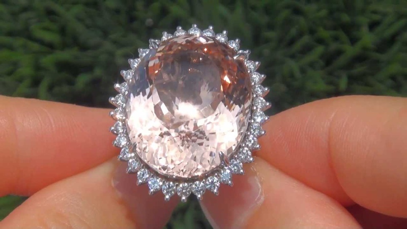 Morganite Diamond Ring