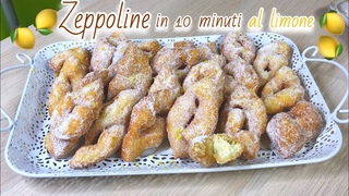 ZEPPOLINE AL LIMONE ISTANTANEE IN 10 MINUTI ricetta veloce INSTANT LEMON ZEPPOLE - Tutti a Tavola