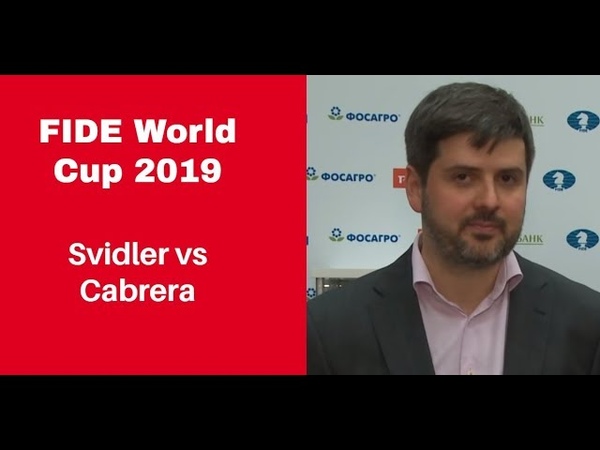 Peter Svidler brilliancy from the World Cup 2019, Svidler vs Cabrera , Round