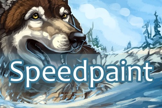 Paradise (Wolf speedpaint) [kfcemployee]