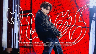4K 241005 WTL in GOYANG Day 1  - Teeth  (ENHYPEN HEESEUNG focus)