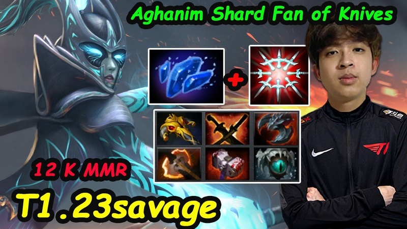 23savage Phantom Assassin Aghanim Shard Build Fan of Knives Skill vs Febby Dota 2 pro