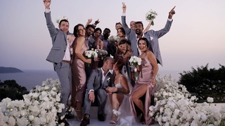 Wedding in a luxury villa with guests in Phuket